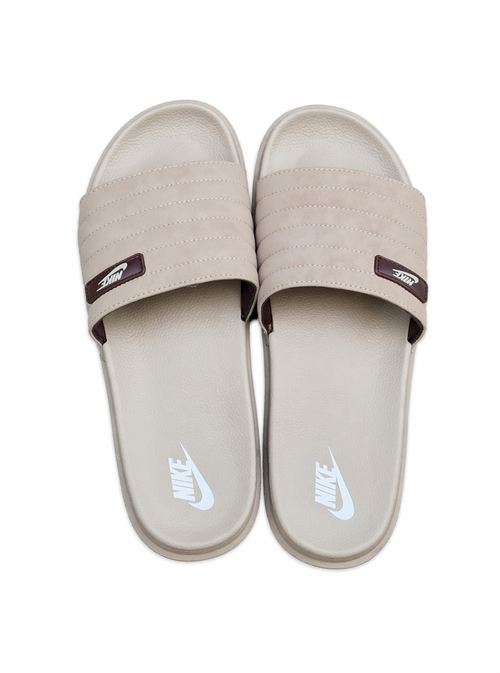 Beige 6mm Velvet Premium Comfort Slides – Ultra Soft Cushioned Slippers | Anti-Slip