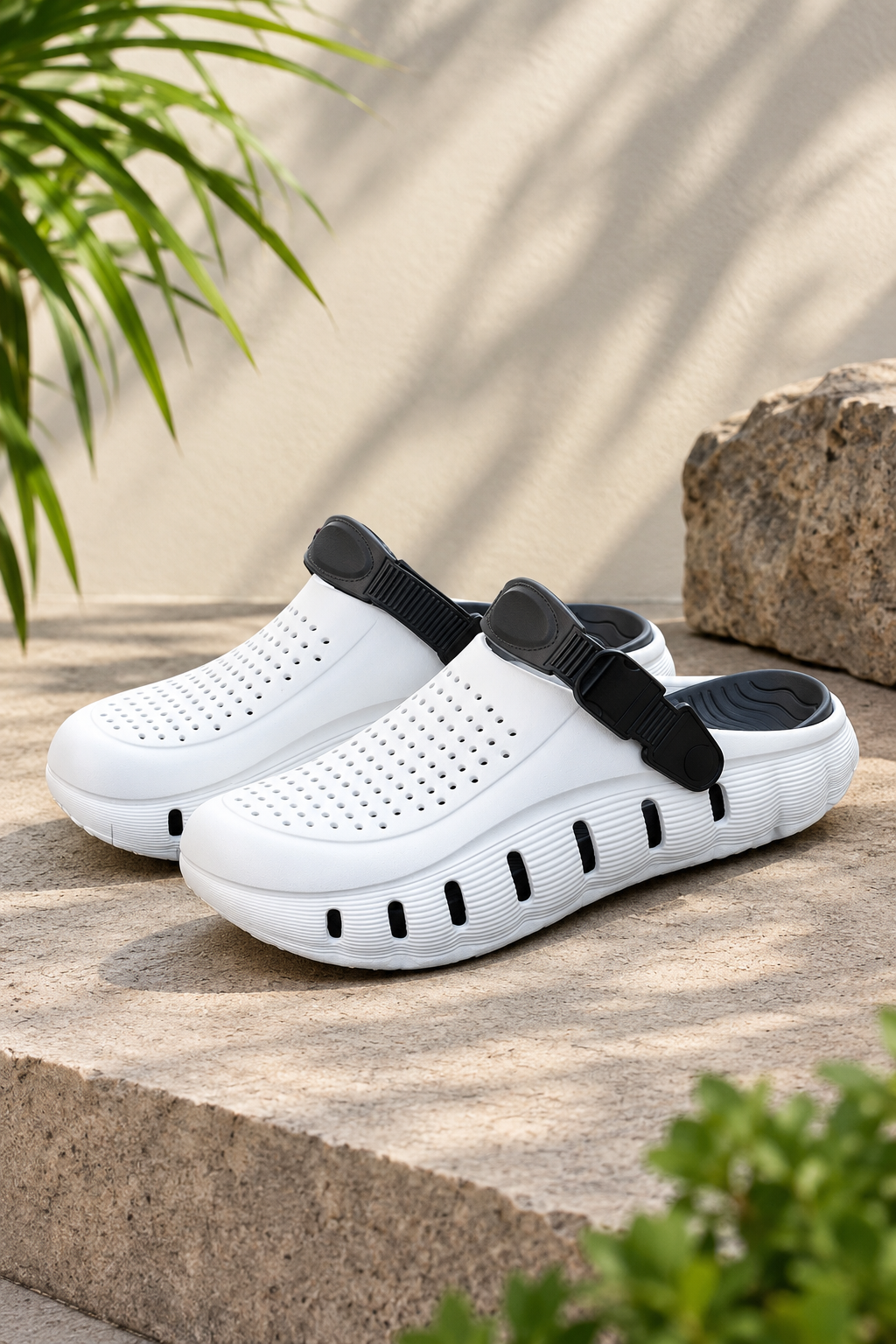 White AirFlex Crocs | Lightweight Everyday Comfort