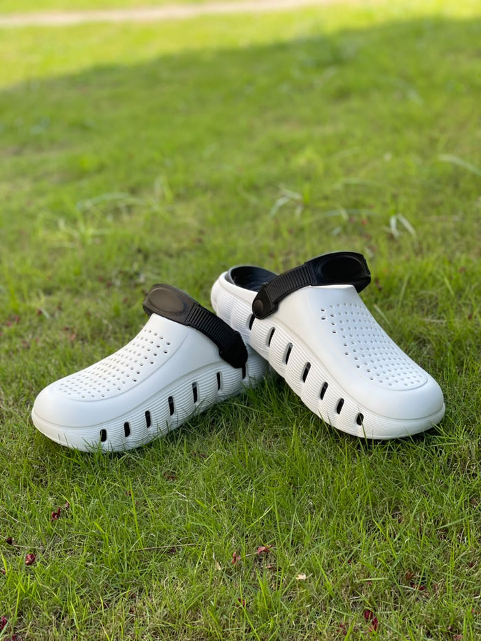 White AirFlex Crocs | Lightweight Everyday Comfort