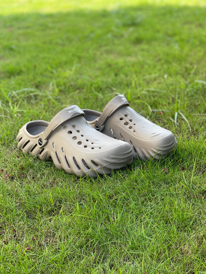 Cool Beige Stylish Crocs Style | Comfortable Everyday Footwear