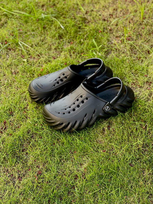 Black Stylish Crocs Style | Comfortable Everyday Footwear